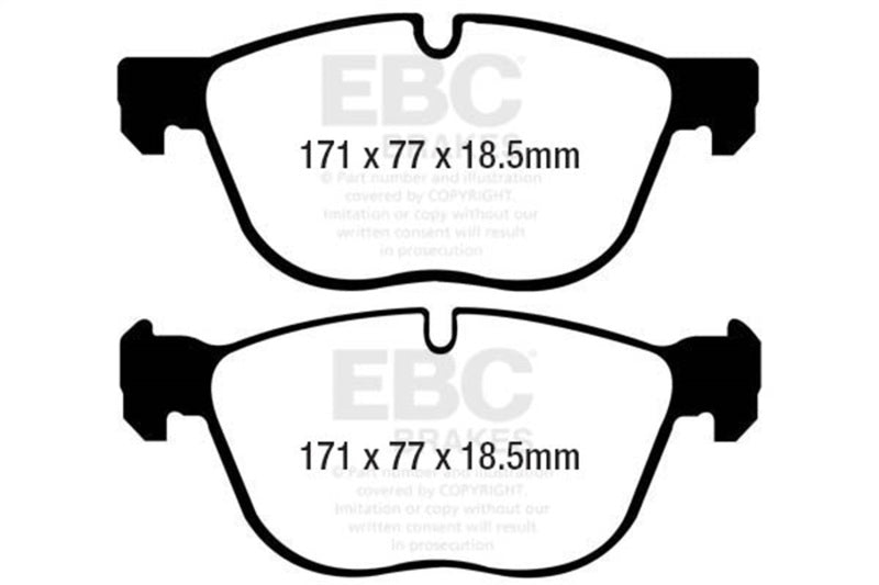 EBC 07-10 BMW X5 3.0 Greenstuff Front Brake Pads - DP61938