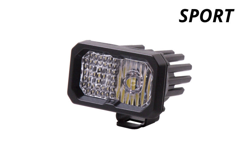 Diode Dynamics Stage Series 2 In LED Pod Sport - White Fog Standard ABL Each - DD6385S by Diode Dynamics - angle view
