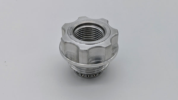 Granatelli -10AN ORB Female -20AN Male Threaded Insert Vented Oil Fill Cap - Natural - 280113