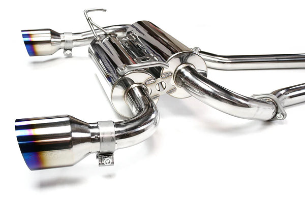 Invidia 07+ Infiniti G37 Coupe Gemini Single Layer Titanium Tip Cat-back Exhaust - HS07IG7GIT for 2008-2013 INFINITI G - fron
