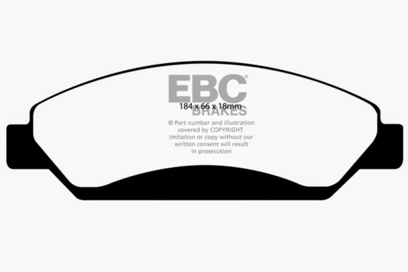 EBC 07 Cadillac Escalade 6.2 2WD Ultimax2 Front Brake Pads - UD1092