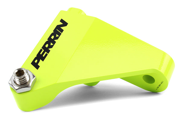 Perrin 2015 Subaru WRX/STi Master Cylinder Brace - Neon Yellow - PSP-BRK-403NY for 2015-2021 Subaru WRX STI - front view