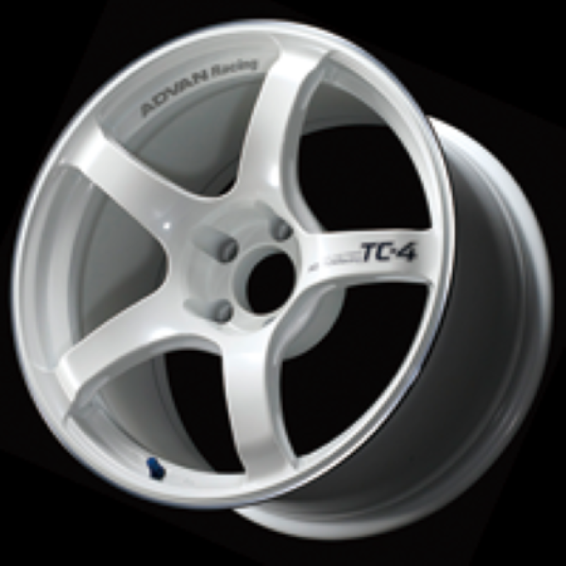Advan TC4 15x7.0 +42 4-100 Racing White Metallic &amp; Ring Wheel - YAD5E42AWMR