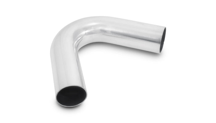 Vibrant 3in O.D. Universal Aluminum Tubing (120 degree Bend) - Polished - 2827