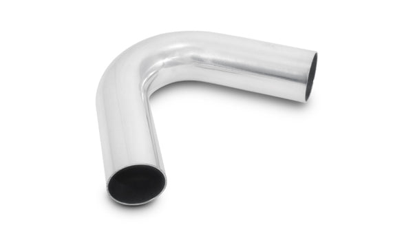 Vibrant 4in O.D. Universal Aluminum Tubing (120 degree Bend) - Polished - 2829