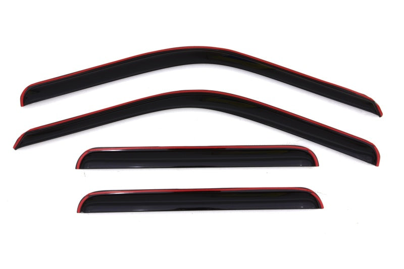 AVS 99-16 Ford F-250 Supercrew Ventvisor In-Channel Front &amp; Rear Window Deflectors 4pc - Smoke - 194953
