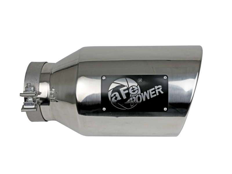 aFe Power Universal 5in Inlet 8in Outet MACH Force-XP Clamp-On Exhaust Tip - Polished - 49T50801-P15