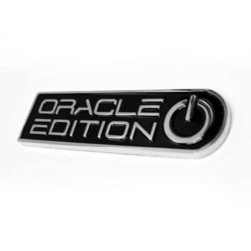 Oracle Edition Badge - Left/Driver - Black/White SEE WARRANTY - 8030-504