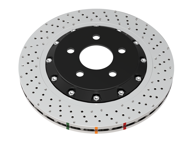 DBA 2020+ Chevrolet Corvette C8 Z51 Rear Crossdrilled 5000 Series Rotor - DBA53929BLKXD