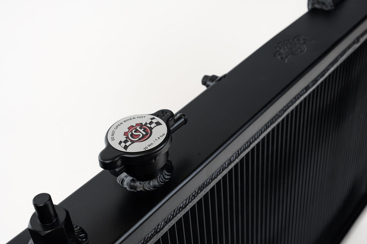 CSF 92-00 Honda Civic w/K-Swap V3 Radiator - Black Finish - 2850KB