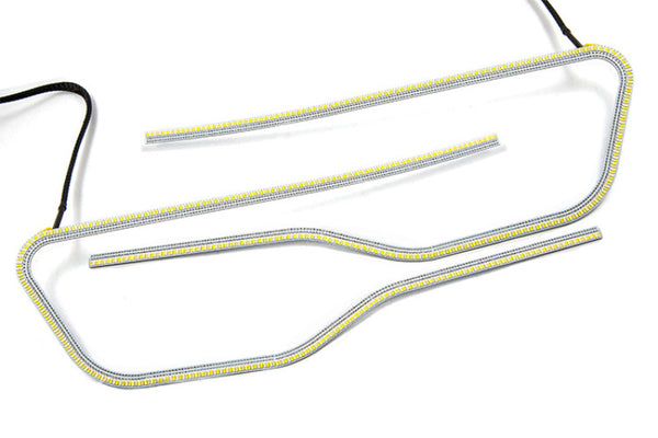 Diode Dynamics 14-21 Jeep Grand Cherokee Switchback LED Halos - DD2216 for 2014-2020 Jeep Grand Cherokee - front view