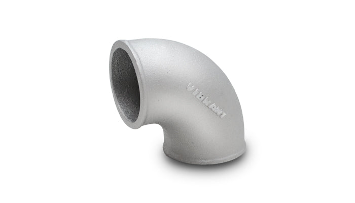 Vibrant 3in O.D. Cast Aluminum Elbow (90 degree Tight Radius) - 2874