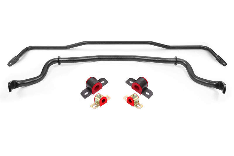 BMR 15-23 S550 Mustang Sway Bar Kit with Bushings Front and Rear Black Hammertone - SB760H