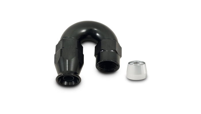 Vibrant -4AN 180 Degree Hose End Fitting for PTFE Lined Hose - 28804