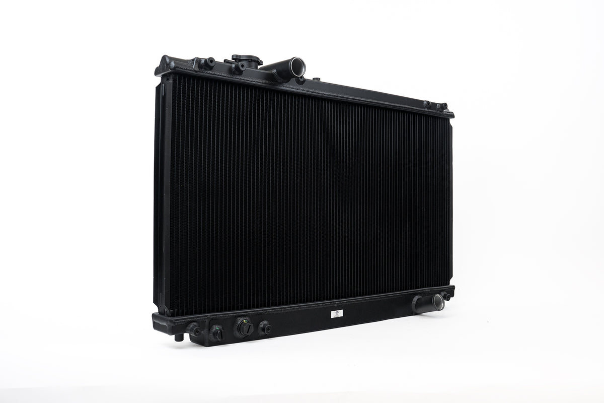 CSF 93-98 Toyota MK4 Supra Radiator - Black Finish - 2882B