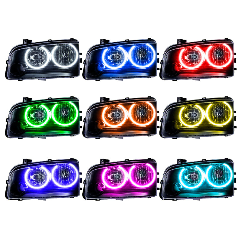 Oracle 05-10 Dodge Charger SMD HL (Non-HID) - ColorSHIFT SEE WARRANTY - 7022-330