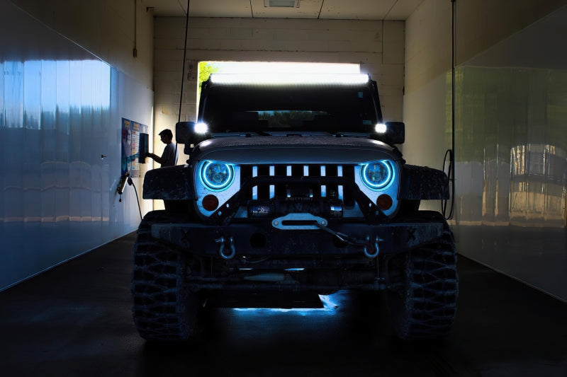 Oracle 7in High Powered LED Headlights - Black Bezel - ColorSHIFT 2.0 SEE WARRANTY - 5769-333