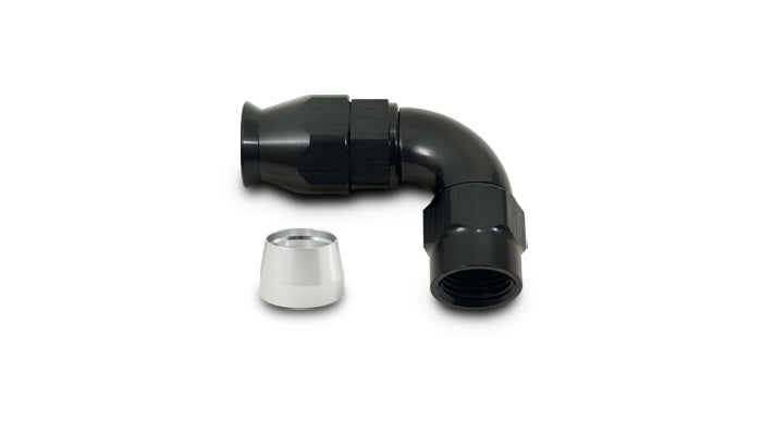 Vibrant -4AN 90 Degree Hose End Fitting for PTFE Lined Hose - 28904