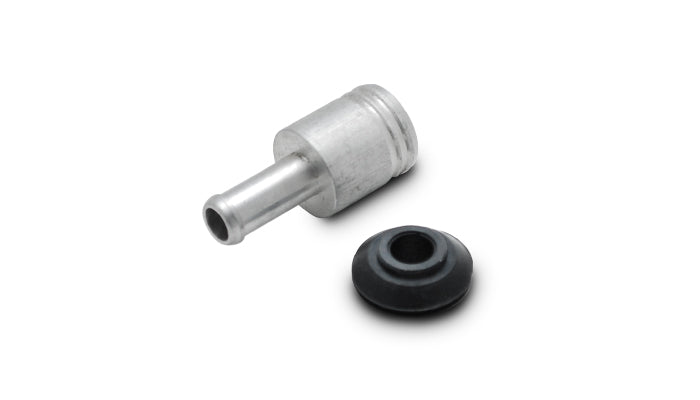 Vibrant 19mm (3/4in) O.D. Aluminum Vacuum Hose Fitting (includes Rubber Grommet) - 2897