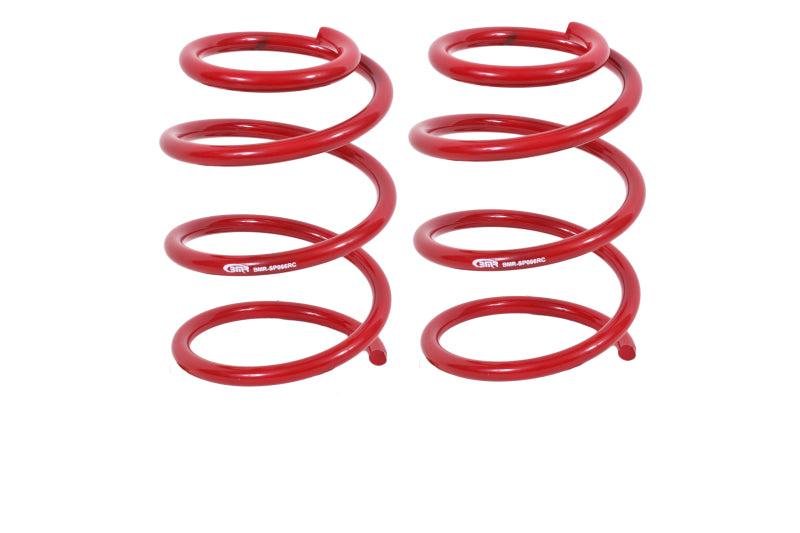 BMR 05-14 S197 Mustang GT Front Handling Version Lowering Springs - Red - SP066R for 2005-2014 Ford Mustang - front view