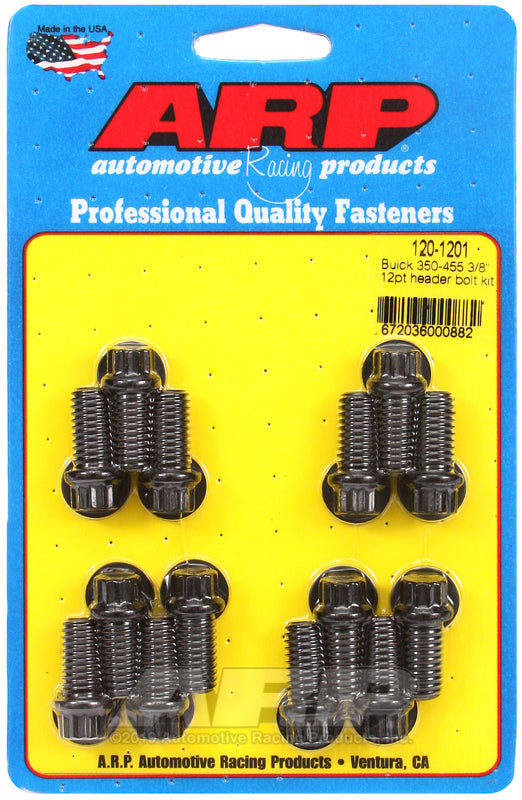 ARP Buick 350-455 3/8in 12pt Header Bolt Kit - 120-1201 by ARP