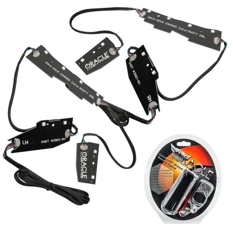 Oracle 16-18 Chevrolet Camaro RGB+W Headlight DRL Upgrade Kit - ColorSHIFT SEE WARRANTY - 1345-330