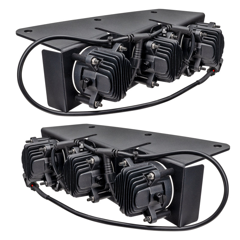 ORACLE Lighting 21-22 Ford Bronco Triple LED Fog Light Kit for Steel Bumper - Yellow SEE WARRANTY - 5890-006