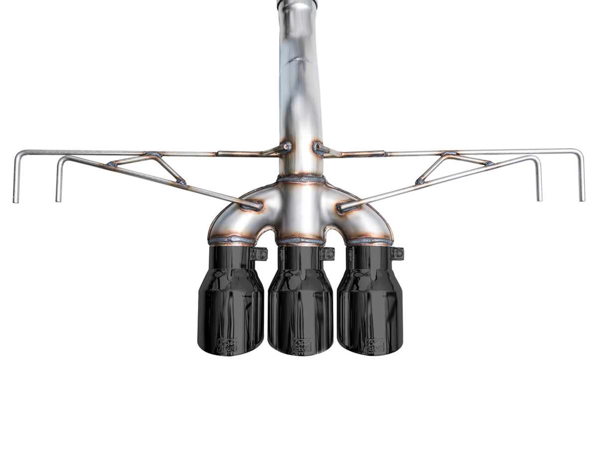 AWE Tuning 2023 Honda Civic Type R FL5 Track Edition Exhaust w/ Triple Diamond Black Tips - 3020-53287