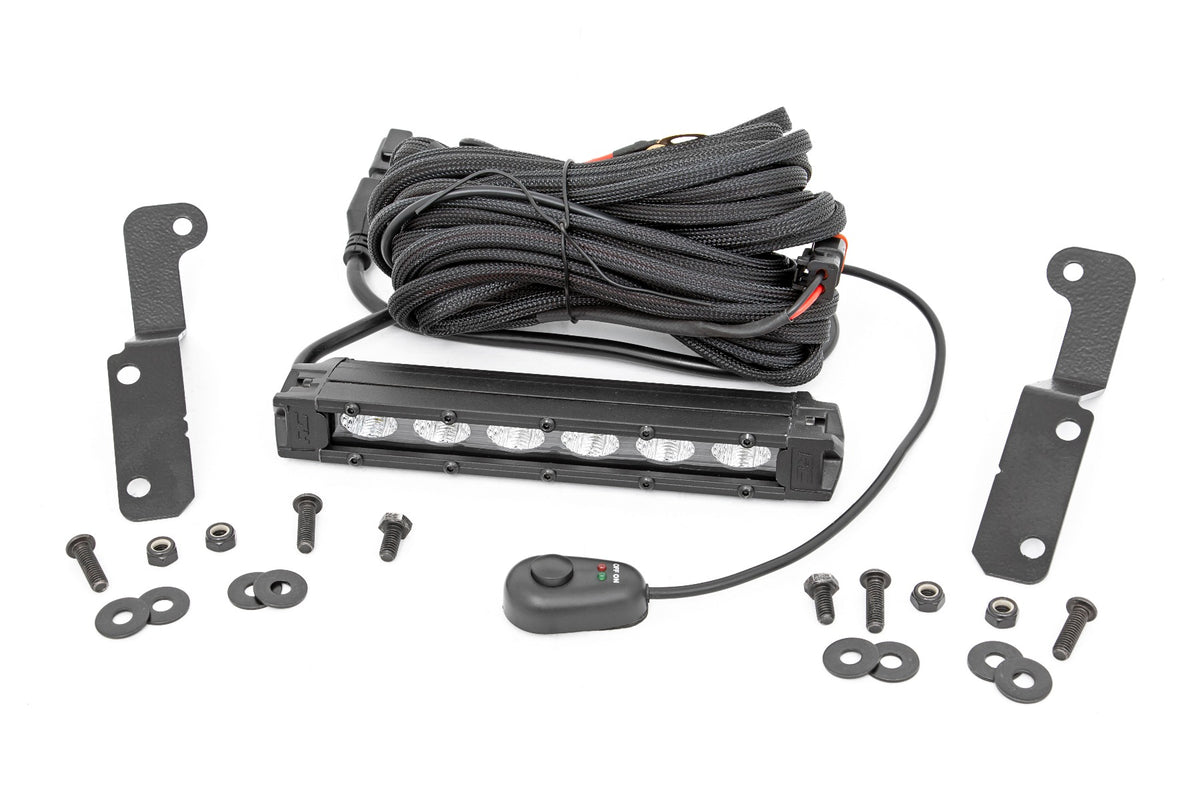 LED Light Kit | Cowl Mount | 6&quot; Black Slimline | Can-Am Maverick X3 