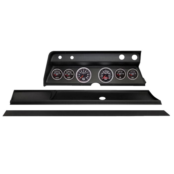Autometer Sport-Comp II Direct Fit Dash Kit 1966 Chevy Chevelle (2 x 3-3/8in. / 4 x 2-1/16in.) - 2931-12