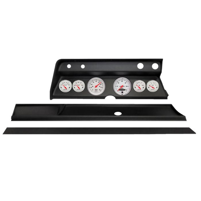 Autometer Arctic White Direct Fit Dash Kit 1967 Chevy Chevelle (2 x 3-3/8in. / 4 x 2-1/16in.) - 2932-03
