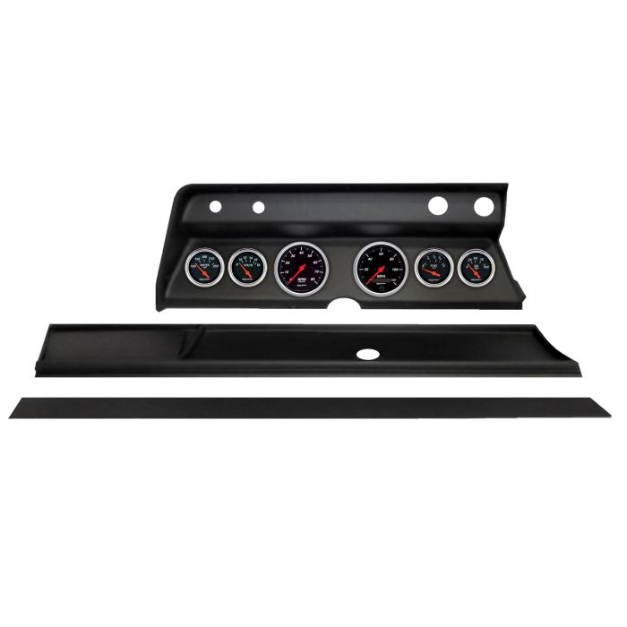 Autometer Designer Black Direct Fit Dash Kit 1967 Chevy Chevelle (2 x 3-3/8in. / 4 x 2-1/16in.) - 2932-06