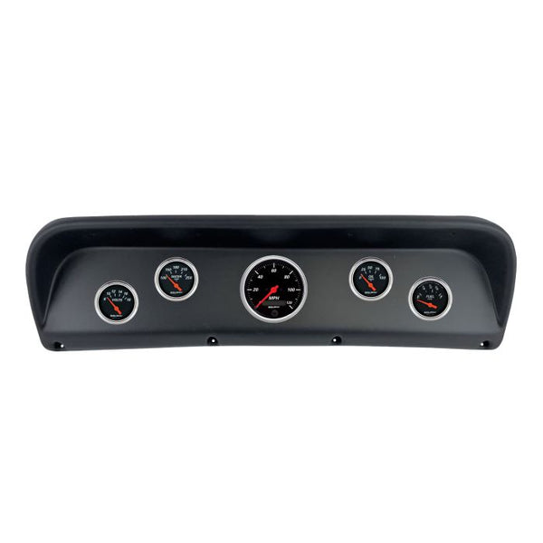 Autometer Designer Black Direct Fit Dash Kit 67-72 Ford F100 (1 x 3-3/8in. / 4 x 2-1/16in.) - 2937-06