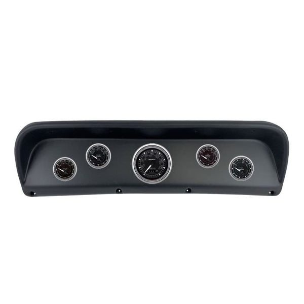 Autometer Chrono Chrome Direct Fit Dash Kit 67-72 Ford F100 (1 x 3-3/8in. / 4 x 2-1/16in.) - 2937-15