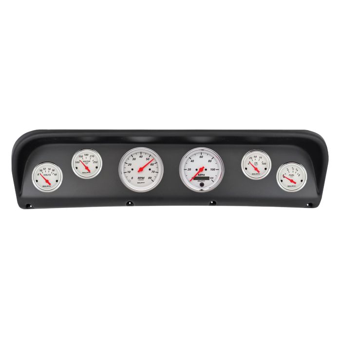 Autometer Arctic White Direct Fit Dash Kit 67-72 Ford F100 (2 x 3-3/8in. / 4 x 2-1/16in.) - 2938-03