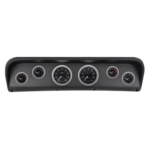 Autometer Chrono Chrome Direct Fit Dash Kit 67-72 Ford F100 (2 x 3-3/8in. / 4 x 2-1/16in.) - 2938-15