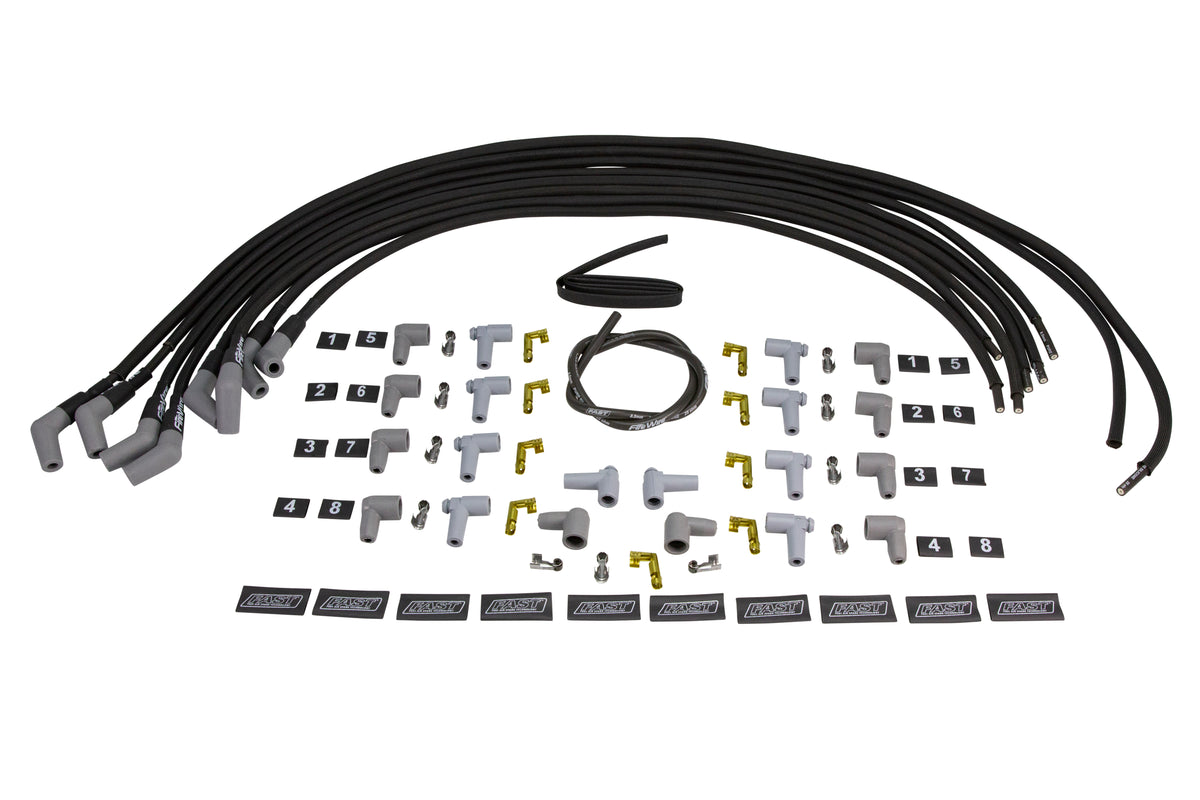 Fast Wire Set, Firewire W/ Sleeve, 8 Cyl., 45 Plug, Universal - 295-0083