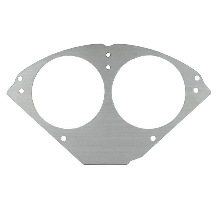 AutoMeter Mounting Solutions 55-56 Chevy Car Direct-Fit Billet Panel/Gauge Kit - 3-3/8in. (x2) - 2953