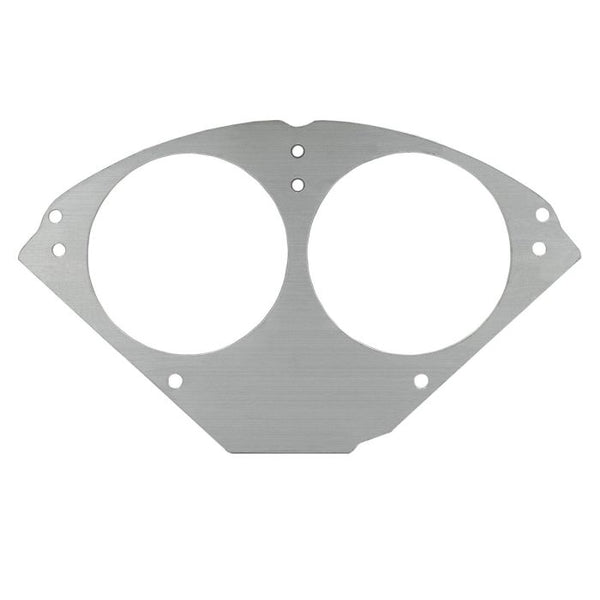 AutoMeter Mounting Solutions 55-56 Chevy Car Direct-Fit Billet Panel/Gauge Kit - 3-3/8in. (x2) - 2953