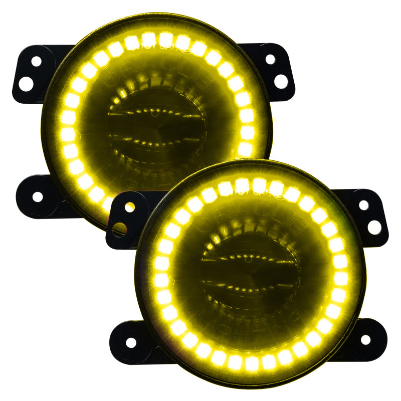 Oracle Jeep Wrangler JK/JL/JT High Performance W LED Fog Lights - w/o Controller SEE WARRANTY - 5846-334