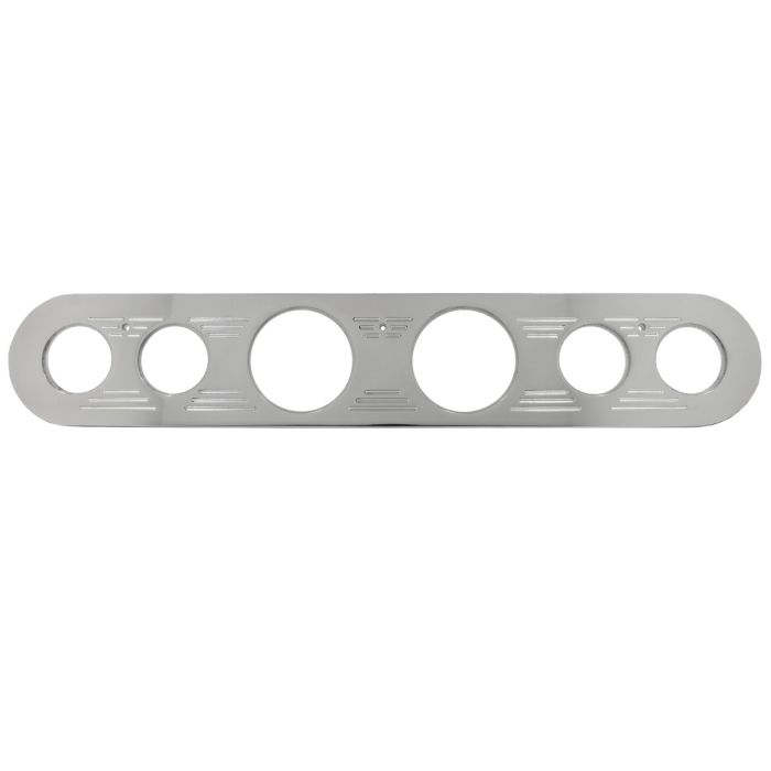 AutoMeter Mounting Sol. 67-72 Ford Truck Billet Panel/Gauge Kit - 3-1/8in. (x2) & 2-1/16in. (x4) - 2961
