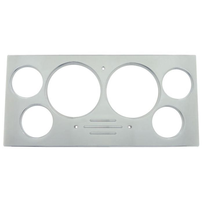 AutoMeter Mounting Sol. 73-79 Ford Truck Billet Panel/Gauge Kit Super - 3-3/8in. (2) & 2-1/16in. (4) - 2967