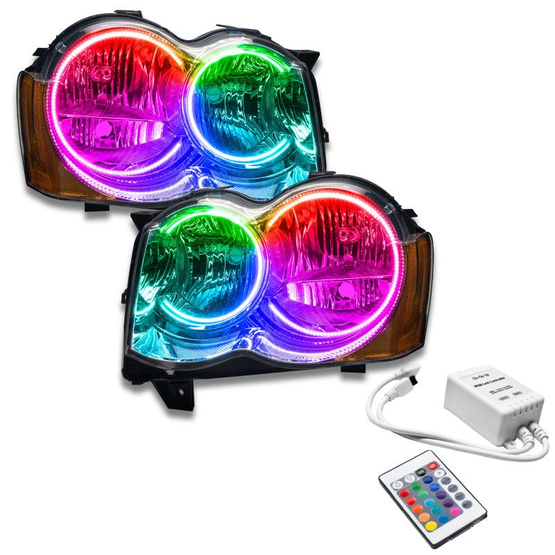 Oracle 08-10 Jeep Grand Cherokee SMD HL (Non-HID) - ColorSHIFT w/ Simple Controller SEE WARRANTY - 7068-504
