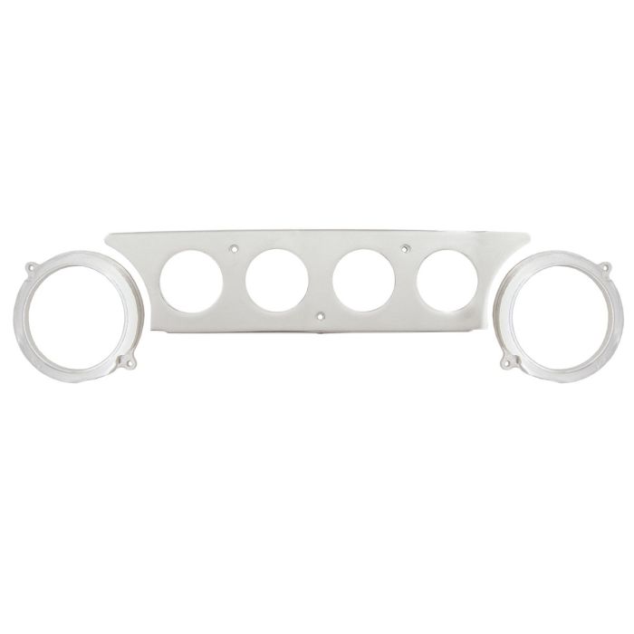 AutoMeter Mounting Sol. 63-64 Ford Galaxie Billet Panel/Gauge Kit - 3-3/8in. (x2) & 2-1/16in. (x4) - 2970