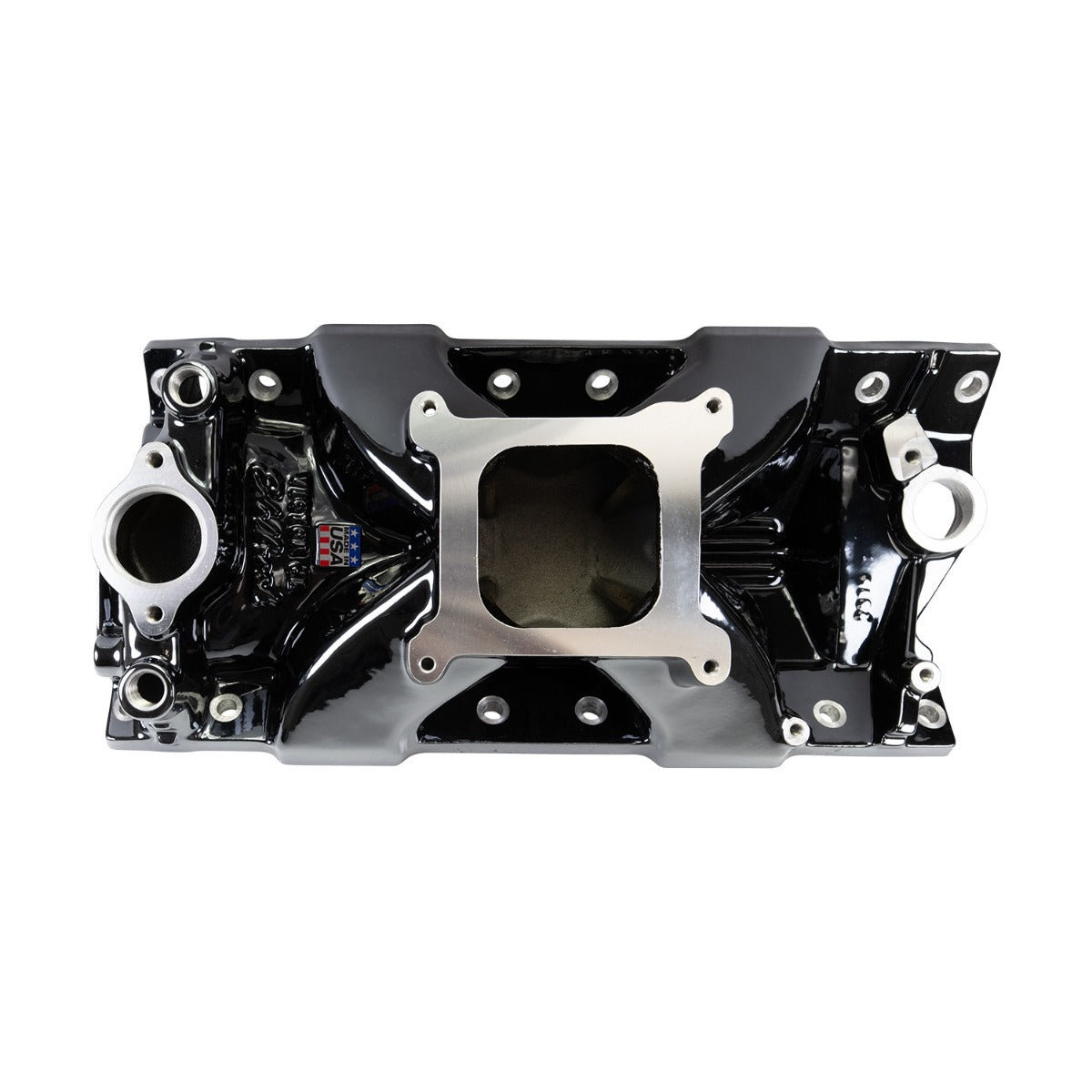 Edelbrock Chevy SB Victor Jr. 23 Degree Black Plasma Intake Manifold - 2975-BP