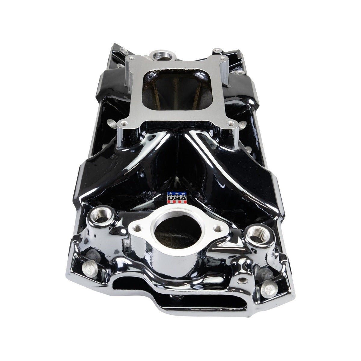 Edelbrock Chevy SB Victor Jr. 23 Degree Black Plasma Intake Manifold - 2975-BP
