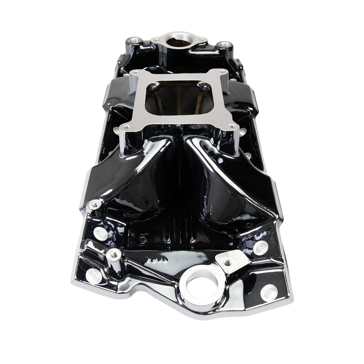 Edelbrock Chevy SB Victor Jr. 23 Degree Black Plasma Intake Manifold - 2975-BP