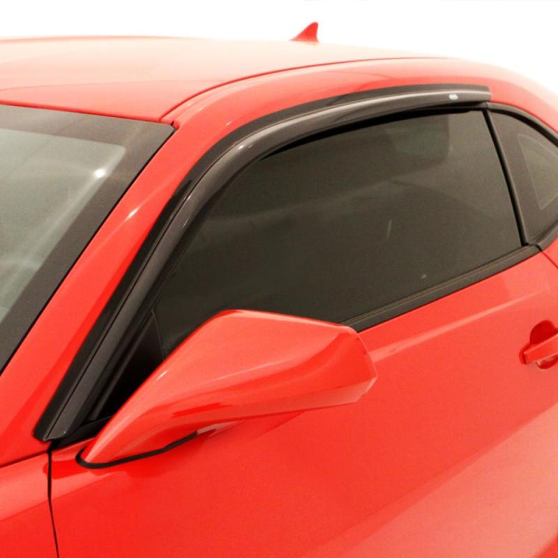 AVS 15-18 Ford Mustang Ventvisor Outside Mount Window Deflectors 2pc - Smoke - 92359