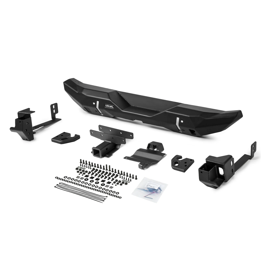 Rival 2018-2025 Jeep Wrangler JL  Rear Aluminum Stubby Bumper - 2D.2709.2-NL