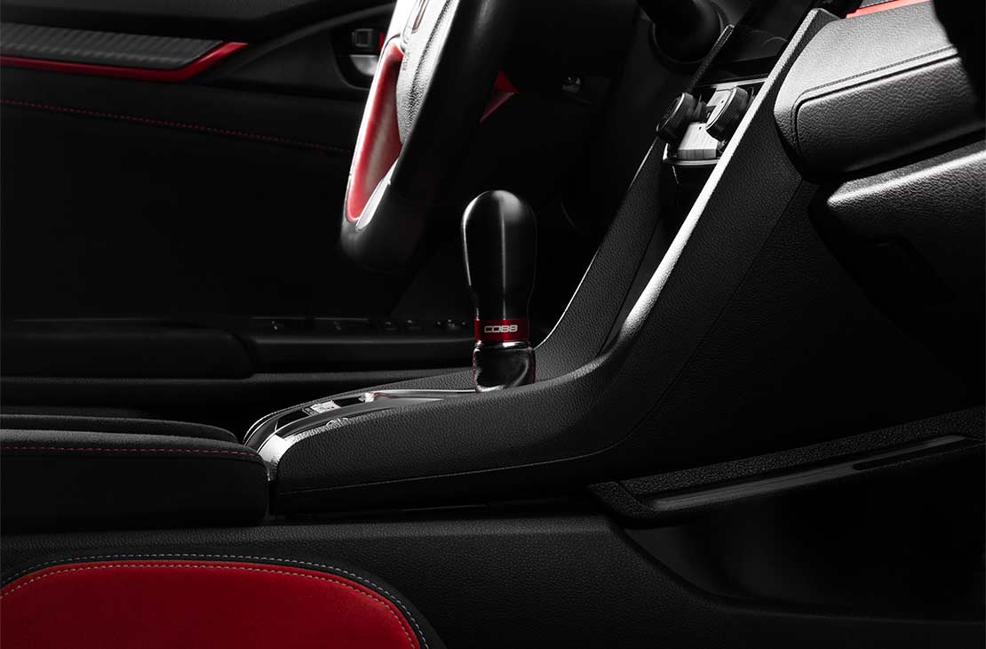 Cobb 17-21 Honda Civic Type R 6-Speed Tall Weighted Cobb Knob - Black - 2H1370-BK